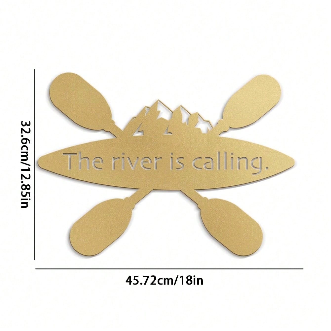 1pc Gold Metal Wall Decor, Contemporary Abstract Wall Sculpture Pendant, Perfect Home Decor For Living Room, Bedroom, Bathroom, Kitchen And Outdoor Space. Gold Decorative Sign, Perfect Lantern Gift. Gifts Birthday Graduation