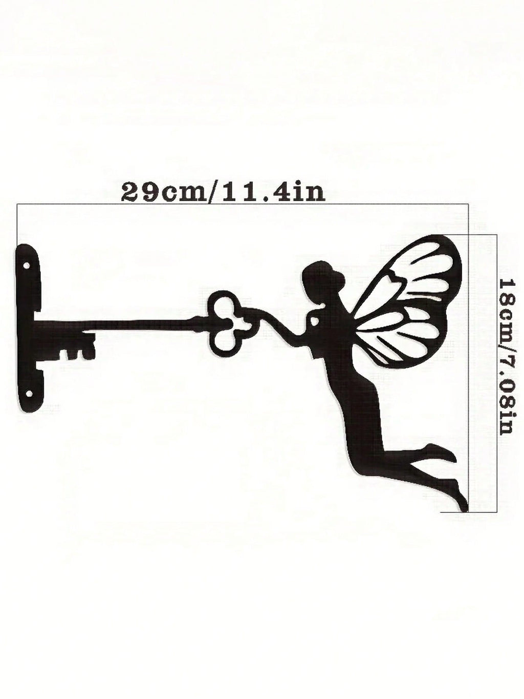 1 Key Silhouette Garden Plug - Filled with whimsical metal art decorations to add charm to the outdoors