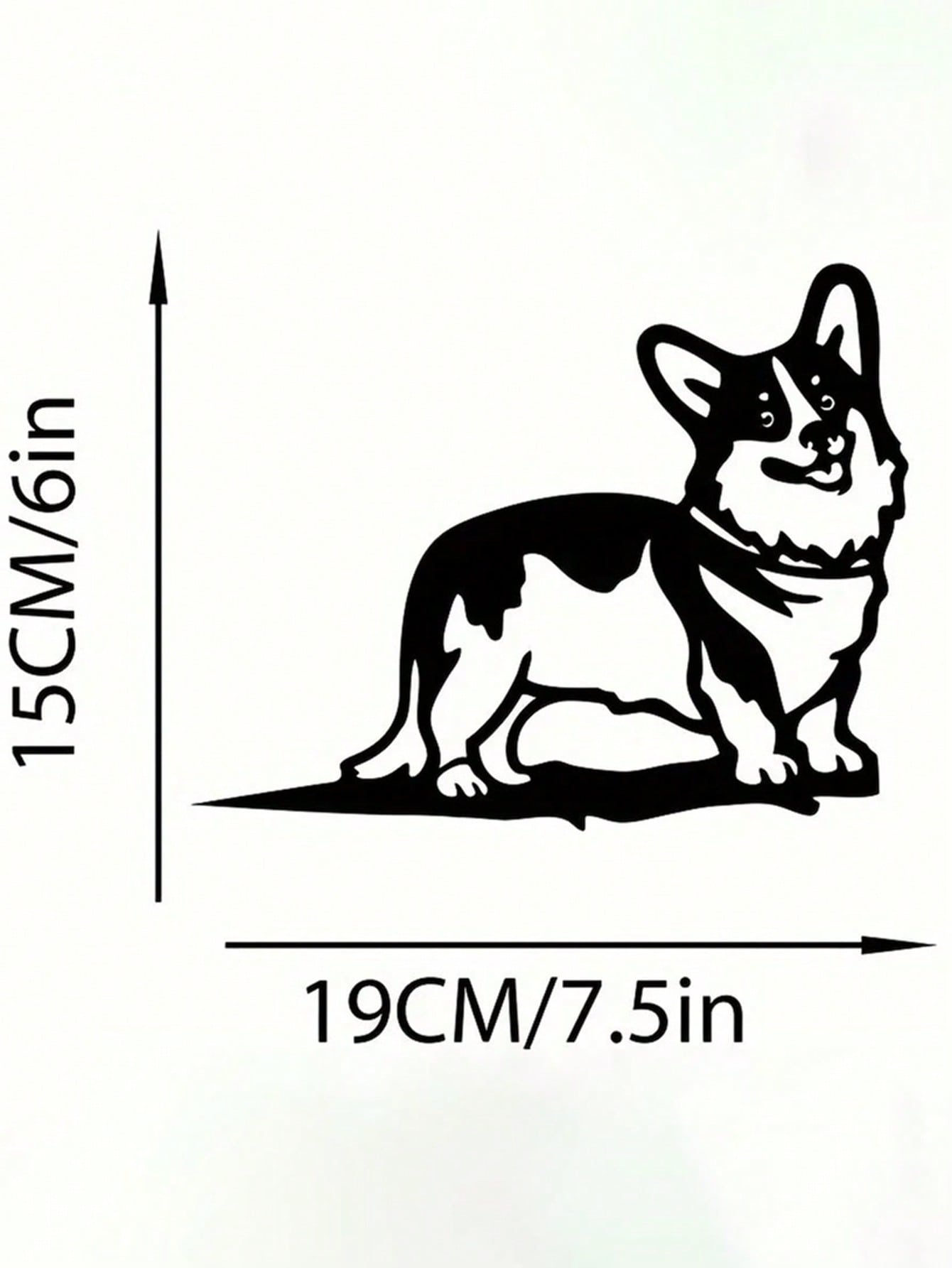 "1 Corgi Silhouette Hollow Wall Decor - Rural Outdoor Home Garden Decor, Perfect Garden Decor for Small Animal Lovers"