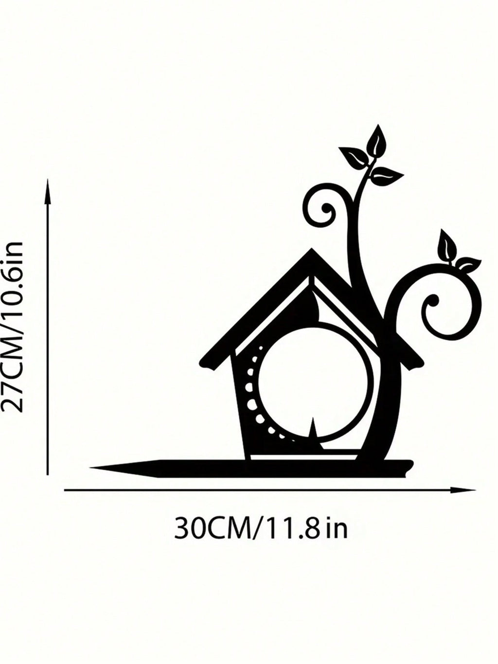 A black metal ball garden art set that can be used as a unique tree-mounted patio art decoration and garden decoration, making an ideal gift for a new house move with a natural style.