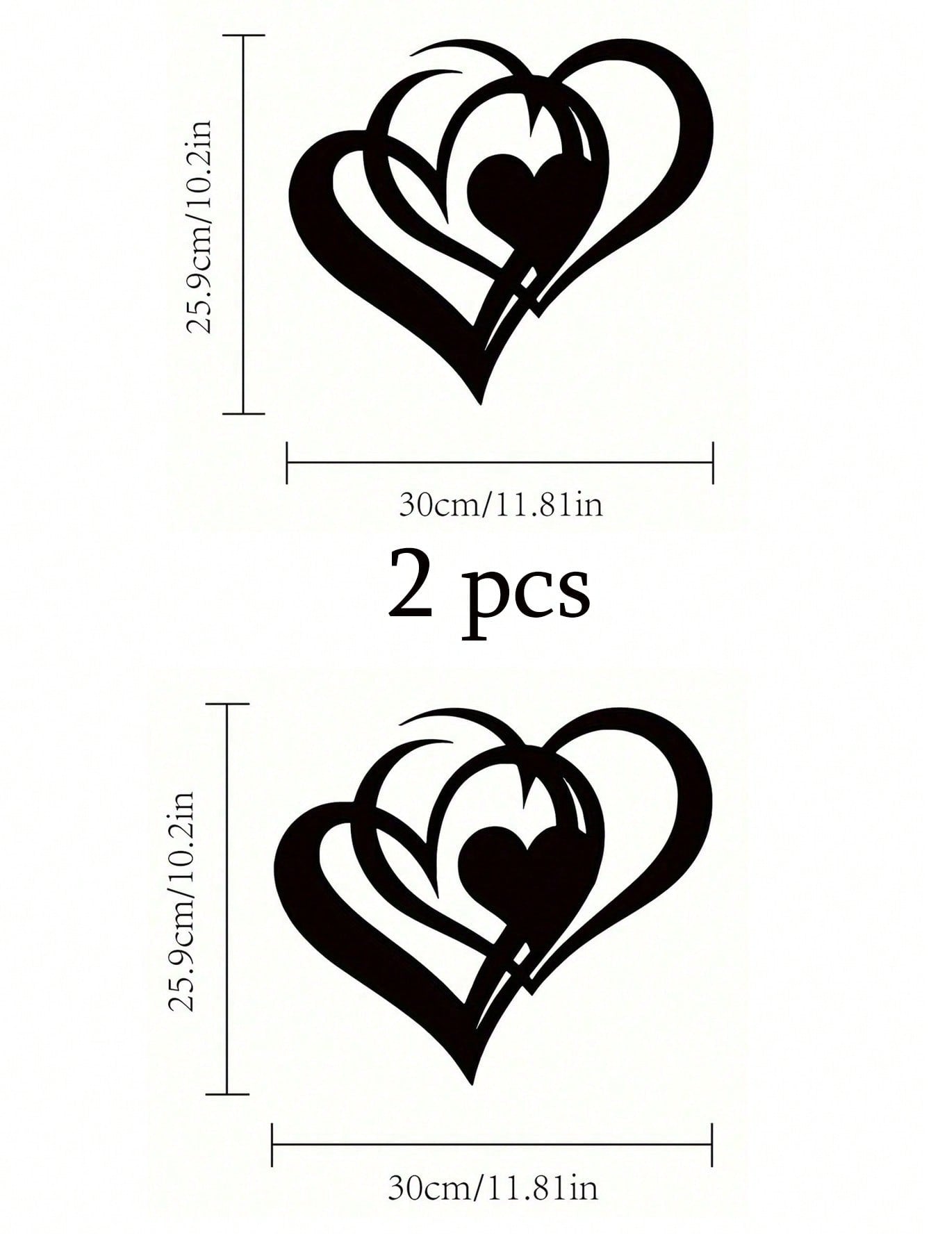 1 Piece Of Heart-Shaped Metal Wall Decoration Art Decoration, Unique Heart-Shaped Logo Metal Wall Decoration, Wall Mounted Geometric Decoration