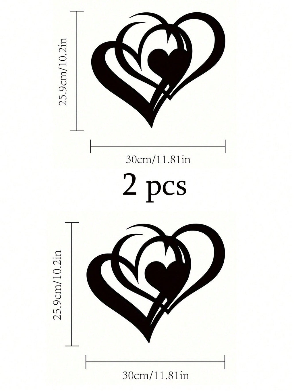 1 Piece Of Heart-Shaped Metal Wall Decoration Art Decoration, Unique Heart-Shaped Logo Metal Wall Decoration, Wall Mounted Geometric Decoration