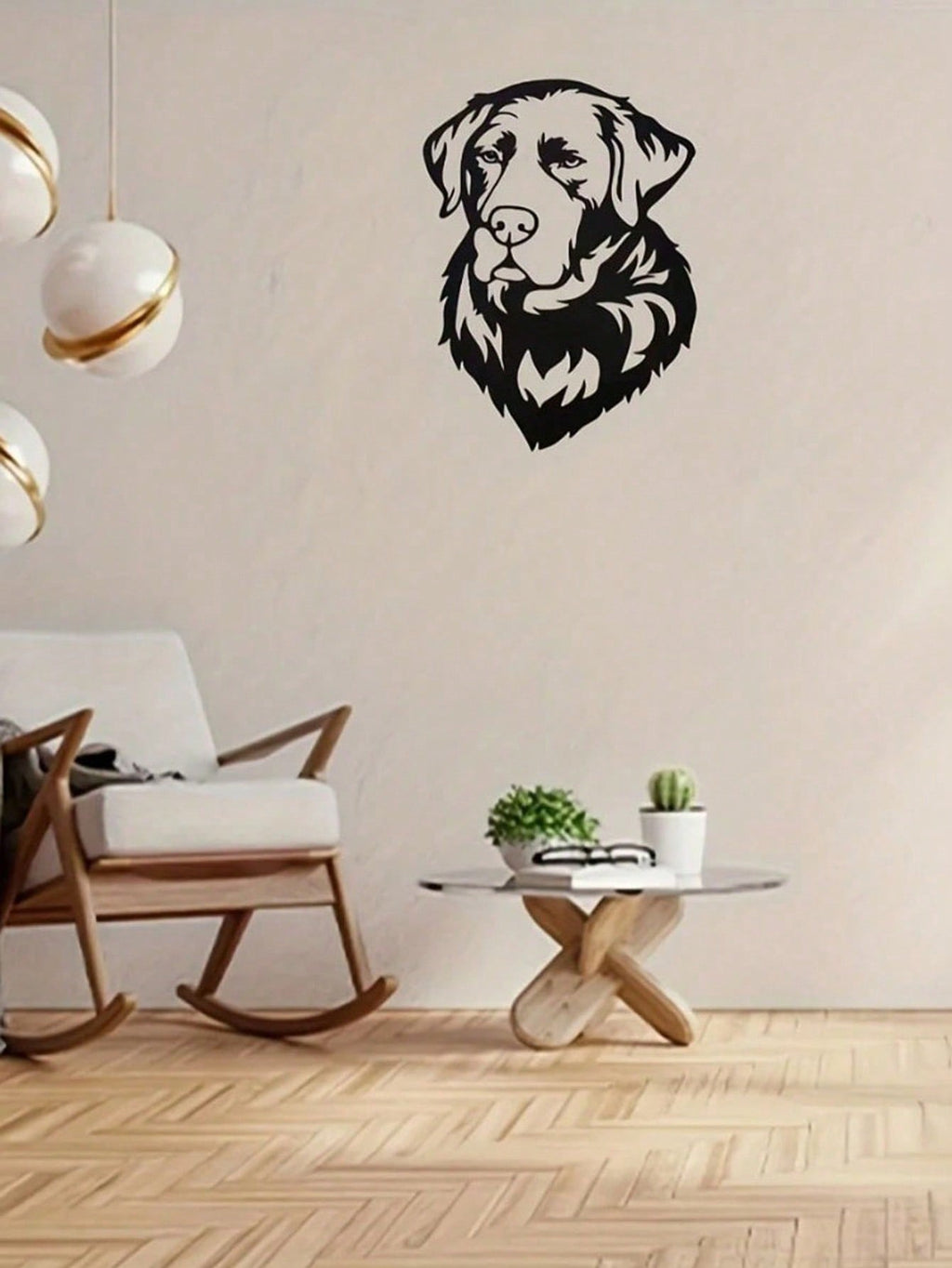 1-piece set, animal metal wall decoration, minimalist line art sleeping dog wall decoration, suitable for entrance and living room wall decorations, birthday gifts, pet lover gifts, suitable for modern home decor, home decor, room decoration
