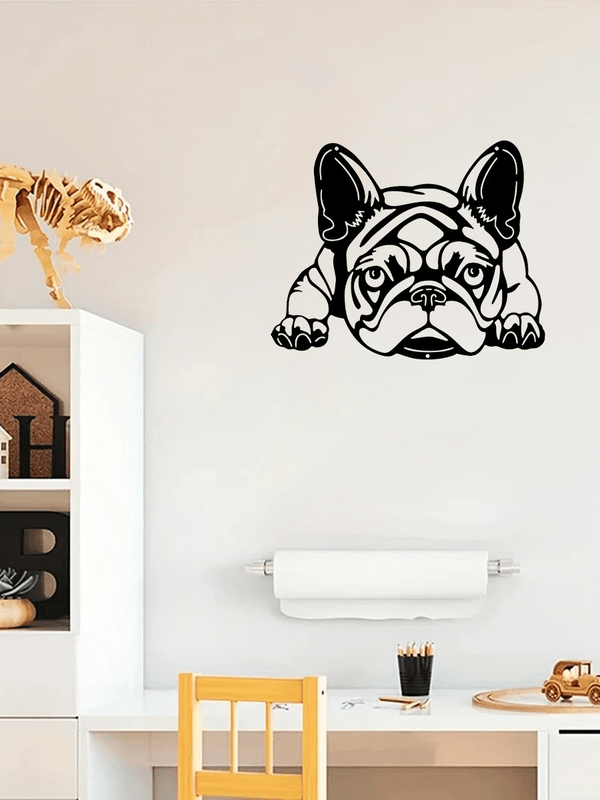 1-piece set, animal metal wall decoration, minimalist line art sleeping dog wall decoration, suitable for entrance and living room wall decorations, birthday gifts, pet lover gifts, suitable for modern home decor, home decor, room decoration