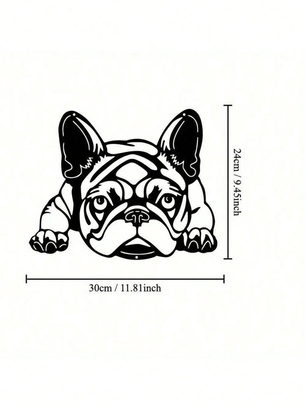1-piece set, animal metal wall decoration, minimalist line art sleeping dog wall decoration, suitable for entrance and living room wall decorations, birthday gifts, pet lover gifts, suitable for modern home decor, home decor, room decoration