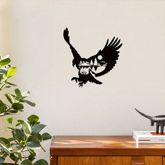 1-Piece Artisanal Metal Bald Eagle Wall Art: Boasting Exquisite Metallic Texture, It Effortlessly Brightens Up Living Rooms And Patios, Creating A Sophisticated Home Atmosphere.Suitable For Modern Home Decoration, Home Decoration, Room Decoration, Wall De
