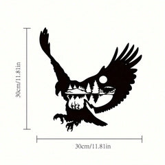 1-Piece Artisanal Metal Bald Eagle Wall Art: Boasting Exquisite Metallic Texture, It Effortlessly Brightens Up Living Rooms And Patios, Creating A Sophisticated Home Atmosphere.Suitable For Modern Home Decoration, Home Decoration, Room Decoration, Wall De
