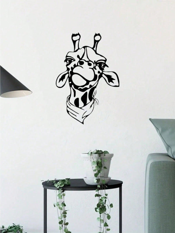 1 piece of black metal wrought iron home decoration cute deer head decoration wall decoration, suitable for living room, bedroom and other room decoration, exquisite personalized gifts, suitable for animal lovers and friends