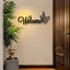 1 Piece Of Simple And Elegant Butterfly Welcome Decoration Sign And Plaque. It Is A Simple Metal Wall Art Handicraft For Entrance Wall Decoration. It Is Highly Suitable For Home And Office Decoration, And Is An Ideal Choice For The Living Room