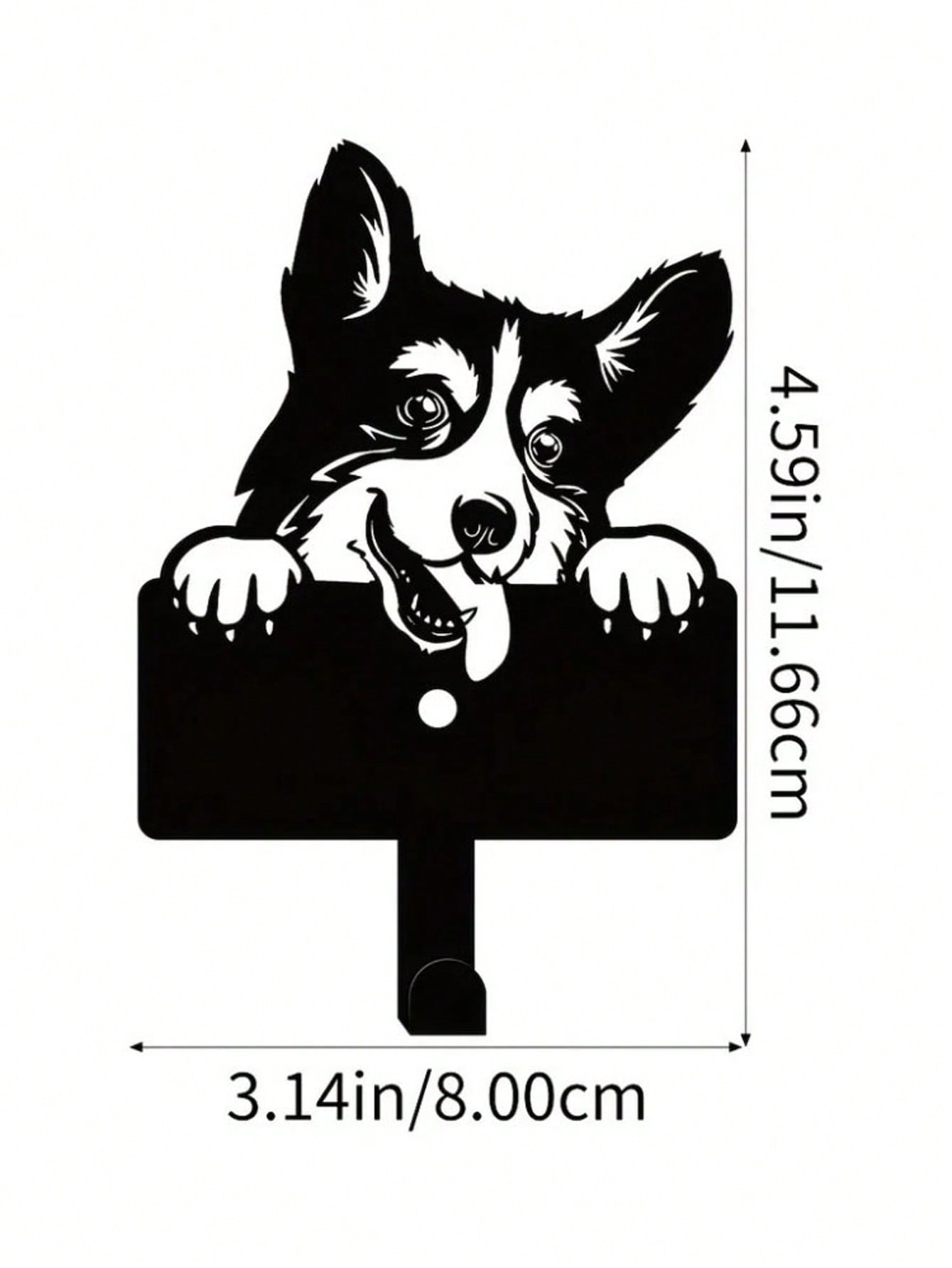 1pc Metal Claw Pet Dog Decor, Can Be Used As Jacket, Key Chain, Leash, Hanging Cord, Wall-Mounted Storage Rack, Towel Rack, Organizer Rack, Storage Rack, Iron Art Piece, Women's Art Piece, Suitable For Home, Living Room, Yard Or Garden Decor, Balcony, Dec Secondary image