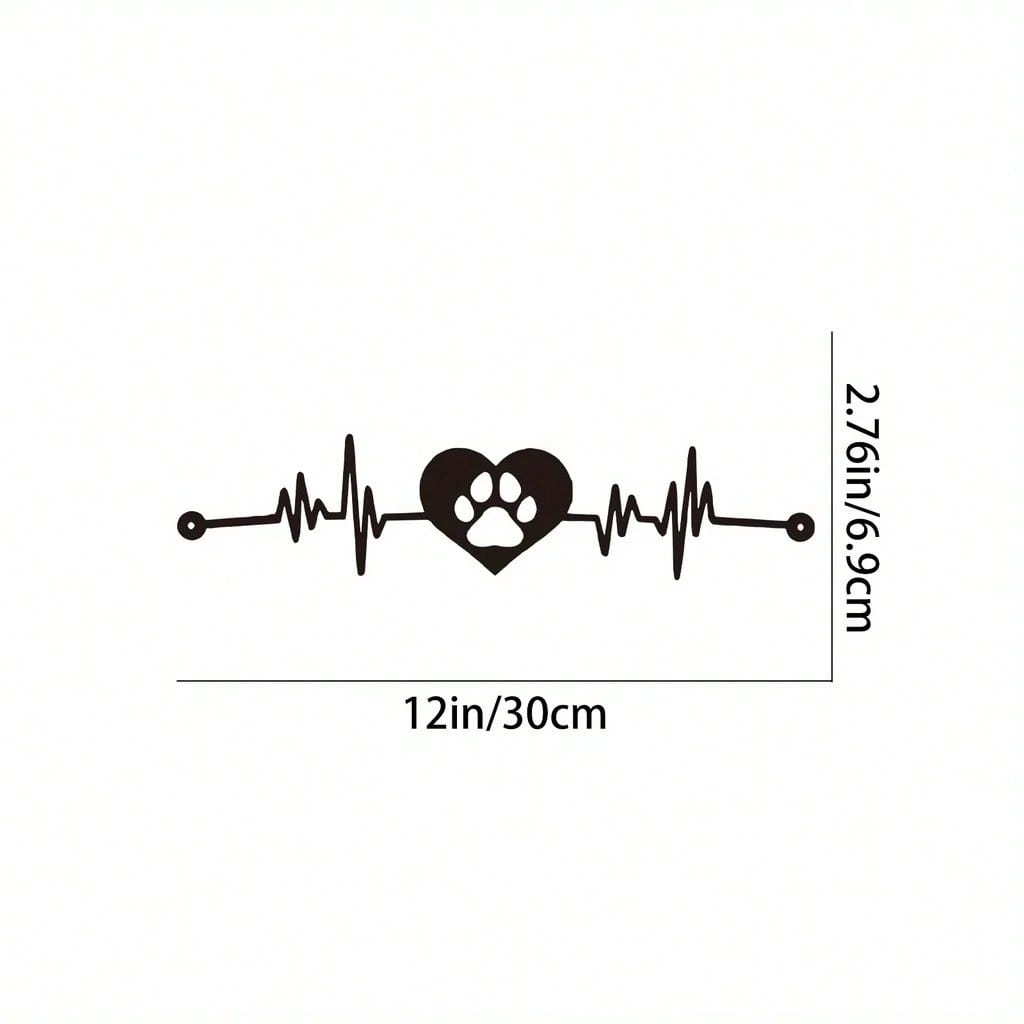 1 Piece Of Heart-Shaped Metal Wall Decoration Art Decoration, Unique Heart-Shaped Logo Metal Wall Decoration, Wall Mounted Geometric Decoration