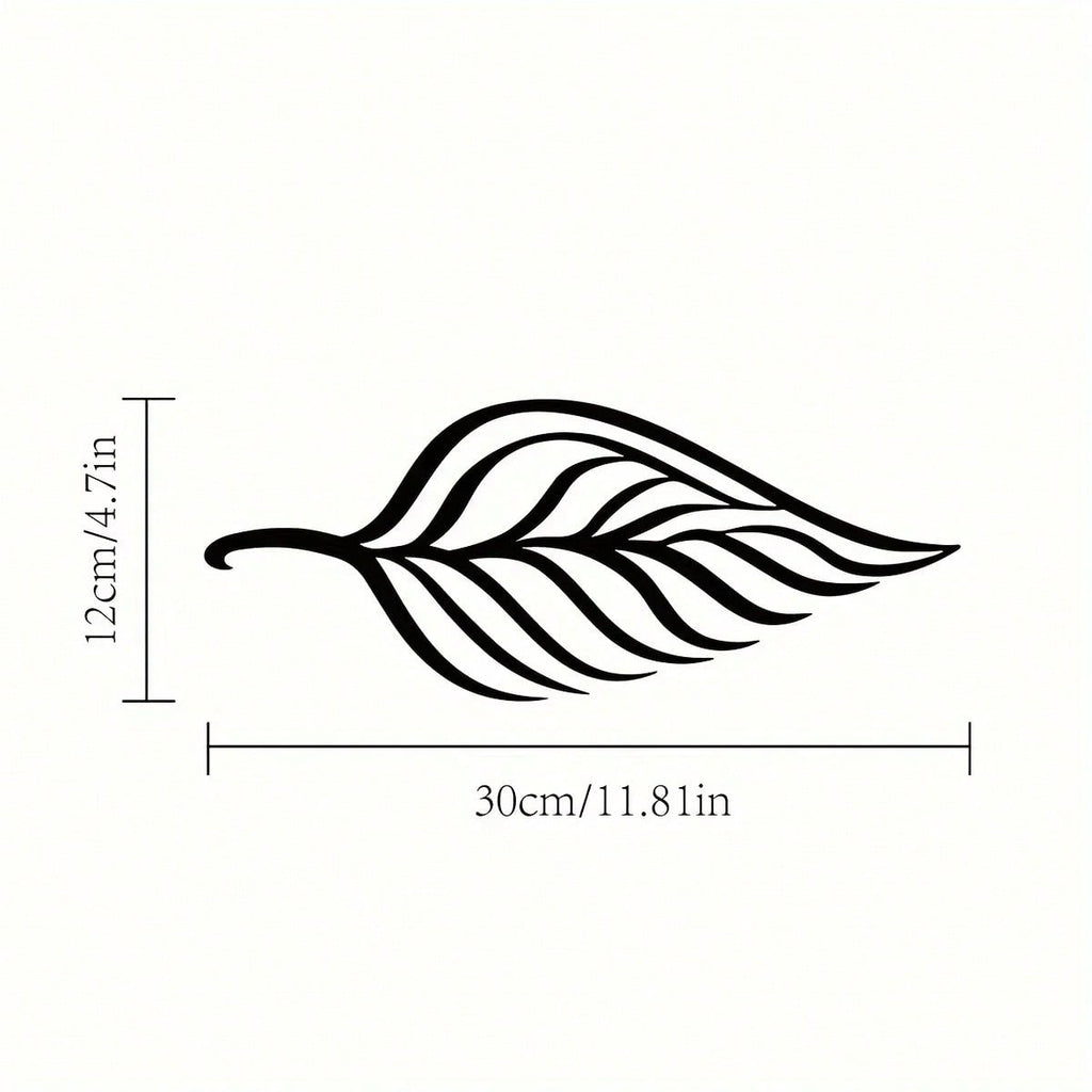 1 large black ivy branch metal wall decoration, elegant laser cut, suitable for bedroom and living room decoration, easy to hang, ideal gift for plant lovers, and women's art decoration, suitable for home, living room, patio or garden, balcony decoration.