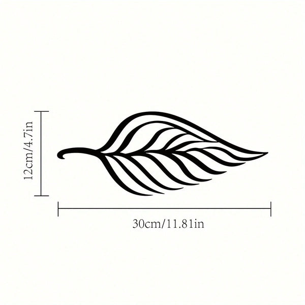 1 large black ivy branch metal wall decoration, elegant laser cut, suitable for bedroom and living room decoration, easy to hang, ideal gift for plant lovers, and women's art decoration, suitable for home, living room, patio or garden, balcony decoration.