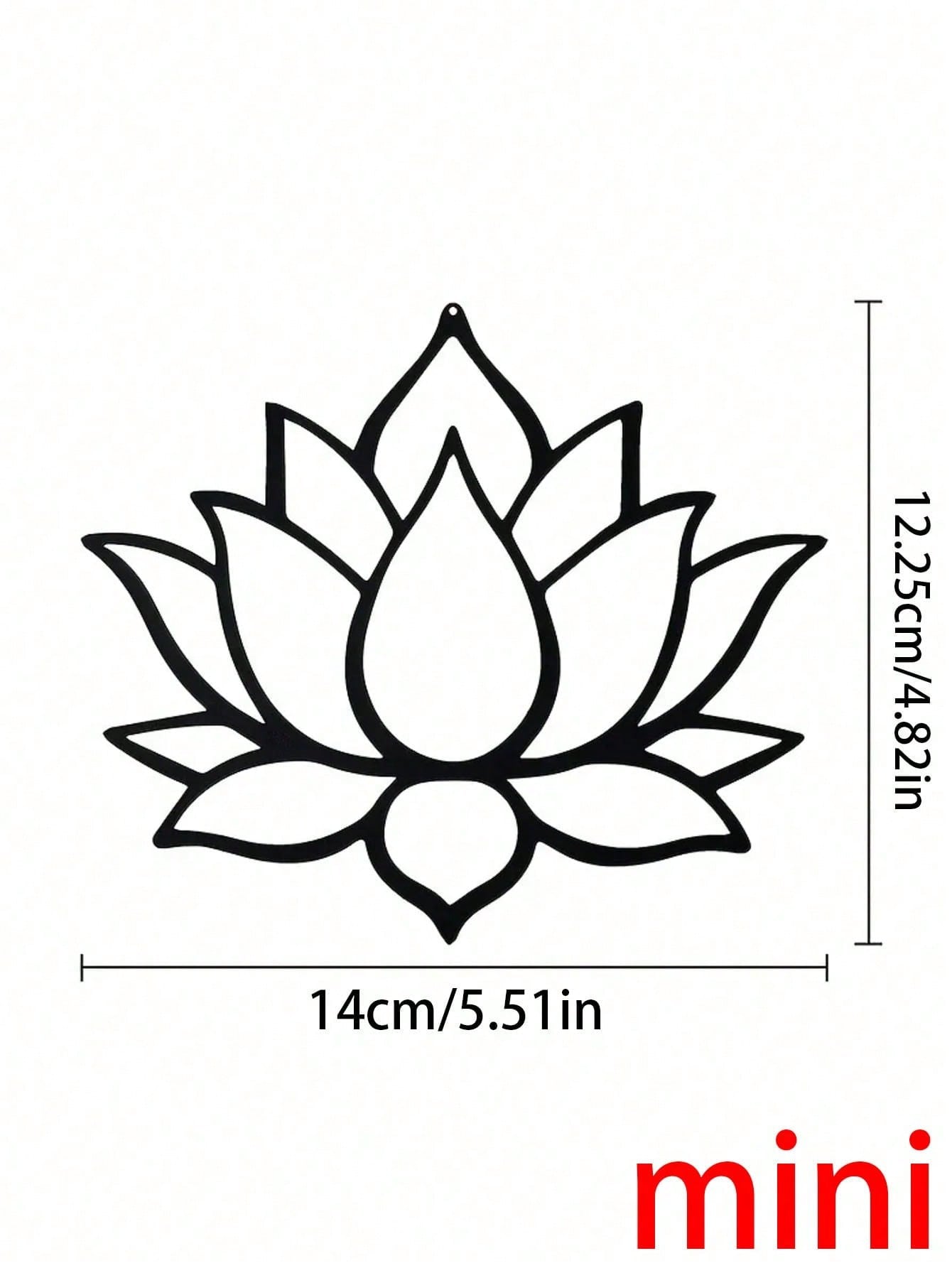 一件曼陀罗金属壁挂，精黑色莲花曼陀罗墙饰，女性艺术品，适合家居、客厅、庭院或花园装饰、阳台，装饰雕塑，家居装饰，房间装饰，办公室悬挂装饰，墙面装饰，家居装饰，节日装饰，生日毕业礼物，鼓舞人心的纪念艺术品，基督教家居装饰，宗教礼物