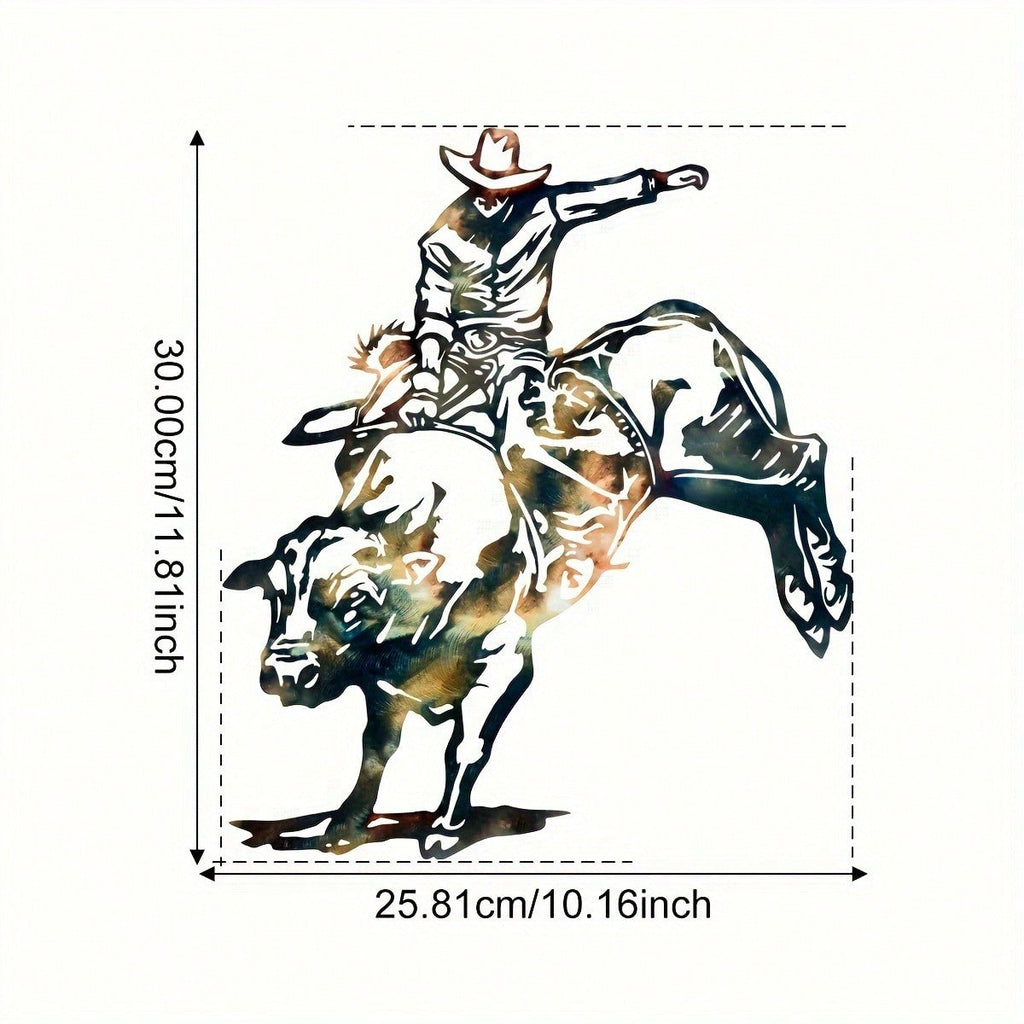 1 unique character riding metal matador art wall decoration, interior decoration, bedroom wall decoration, living room wall decoration, metal art wall decoration, suitable for modern home decoration, home decoration, room decoration, bedroom decoration