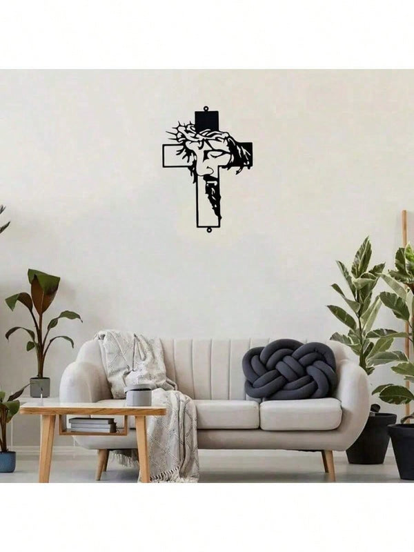 1 metal cross symbol wall decoration, suitable for Halloween, Easter, Thanksgiving decoration, can also be used for office, restaurant, lobby wall decoration, holiday room decoration.