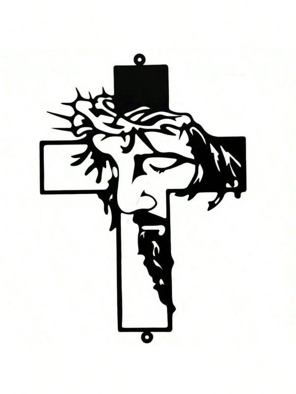 1 metal cross symbol wall decoration, suitable for Halloween, Easter, Thanksgiving decoration, can also be used for office, restaurant, lobby wall decoration, holiday room decoration.