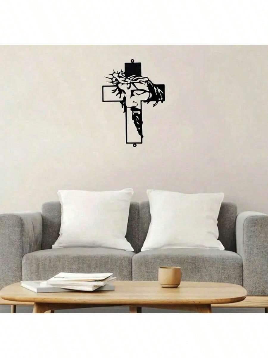 1 metal cross symbol wall decoration, suitable for Halloween, Easter, Thanksgiving decoration, can also be used for office, restaurant, lobby wall decoration, holiday room decoration.