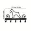 1 Pc Black Wrought Iron Dog-Shaped Key & Towel Rack - Premium Multi-Functional Wall Organizer For Kitchen & Home | Stylish Storage Solution With Metal Construction,Suitable For Modern Home Decor, Home Decoration