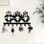1 PC Charming Three Monkeys Metal Wall Art With Key Hooks - Easy To Install, Suitable For Jackets, Hats, Towels, Inspired By Nature Modern Wall Decor. Room Decor Bedroom Decor Home Decor