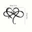 1 Piece Of Heart-Shaped Metal Wall Decoration Art Decoration, Unique Heart-Shaped Logo Metal Wall Decoration, Wall Mounted Geometric Decoration