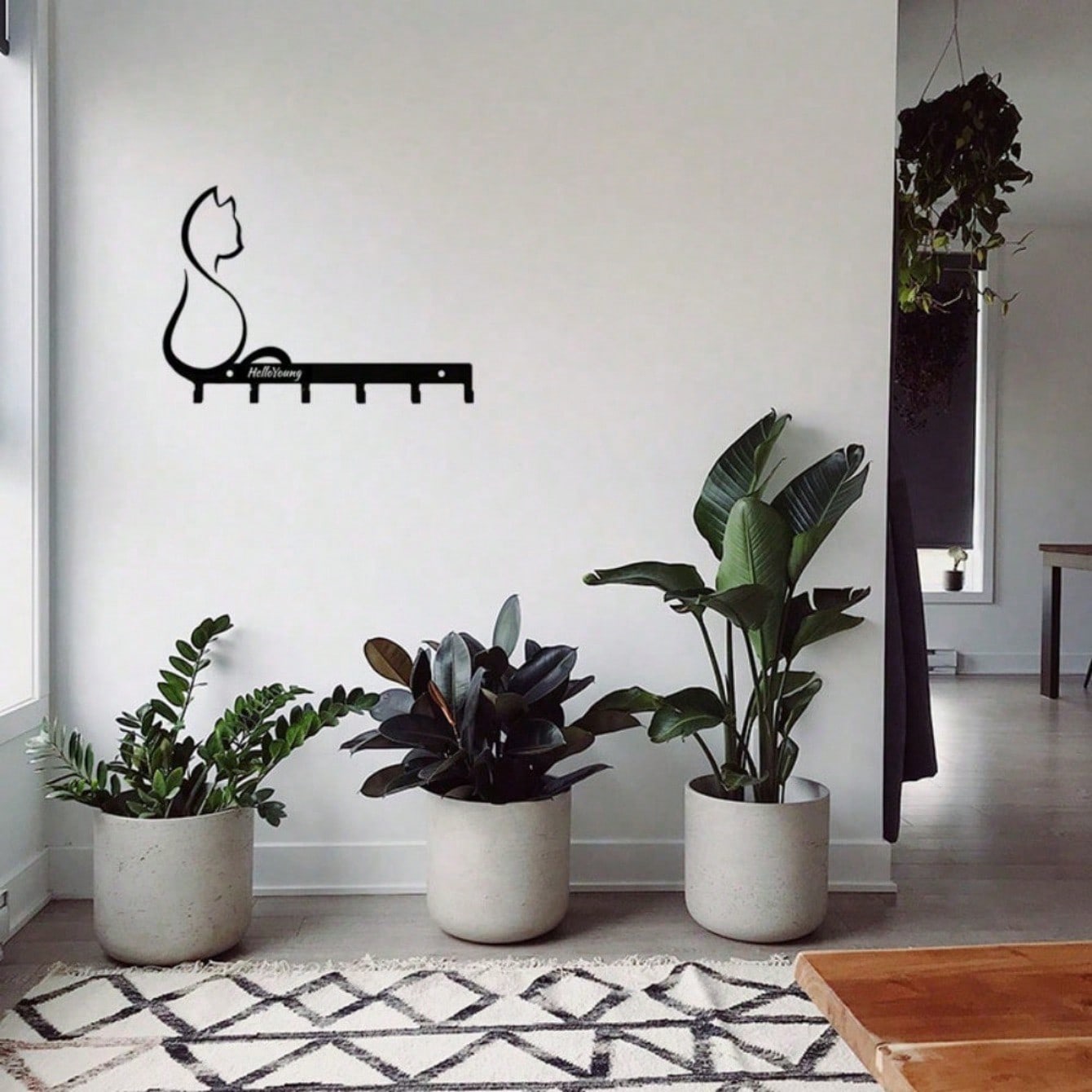 1pc Metal Wall Hook - Cat Claw Design, Versatile Hanging Storage Rack For Coat, Key, Belt, Towel, Bag - Pet Lover Home Decor Accent For Living Room, Bedroom, Entryway, Hallway And Mudroom - Mounted Organizer With Sleek Black Finish To Elevate Organization