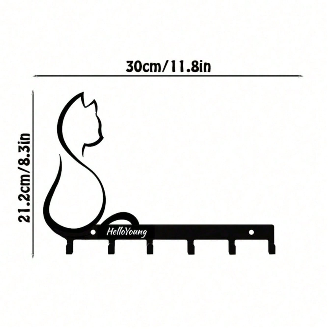 1pc Metal Wall Hook - Cat Claw Design, Versatile Hanging Storage Rack For Coat, Key, Belt, Towel, Bag - Pet Lover Home Decor Accent For Living Room, Bedroom, Entryway, Hallway And Mudroom - Mounted Organizer With Sleek Black Finish To Elevate Organization