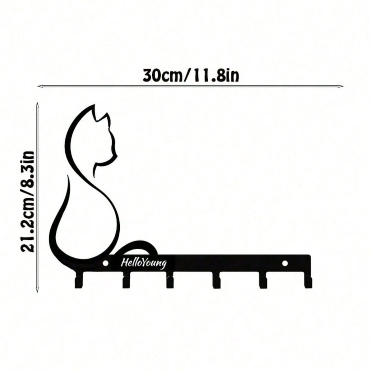 1pc Metal Wall Hook - Cat Claw Design, Versatile Hanging Storage Rack For Coat, Key, Belt, Towel, Bag - Pet Lover Home Decor Accent For Living Room, Bedroom, Entryway, Hallway And Mudroom - Mounted Organizer With Sleek Black Finish To Elevate Organization