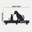 1pc Metal Wall Hook - Cat Claw Design, Versatile Hanging Storage Rack For Coat, Key, Belt, Towel, Bag - Pet Lover Home Decor Accent For Living Room, Bedroom, Entryway, Hallway And Mudroom - Mounted Organizer With Sleek Black Finish To Elevate Organization