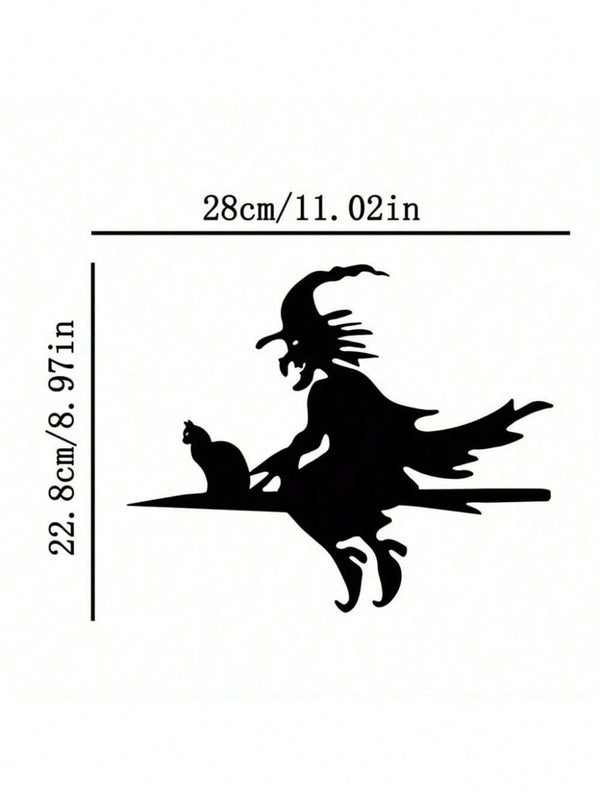 1 Halloween iron silhouette hanging three-bat shaped stump garden hollow sculpture ornament, metal inlay, ground wrought iron artwork