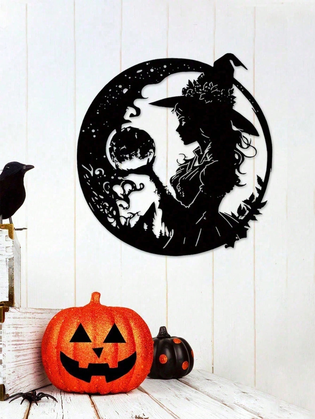 1 piece of exquisite metal witch wall decoration, boys and girls room, kindergarten, living room, baby room, bedroom decoration sticker mural