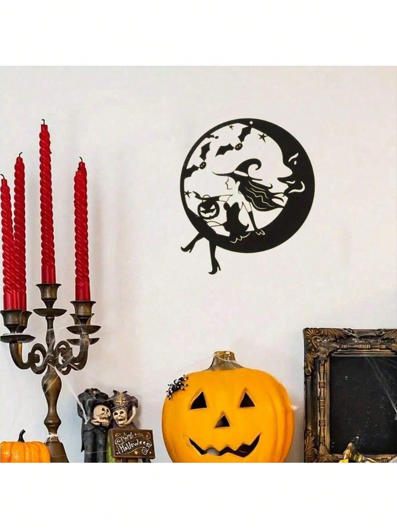 1 piece of exquisite metal witch wall decoration, boys and girls room, kindergarten, living room, baby room, bedroom decoration sticker mural