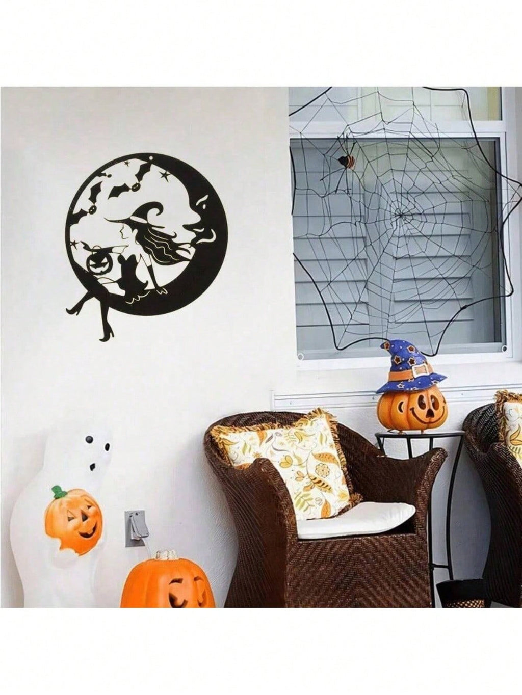 1 piece of exquisite metal witch wall decoration, boys and girls room, kindergarten, living room, baby room, bedroom decoration sticker mural