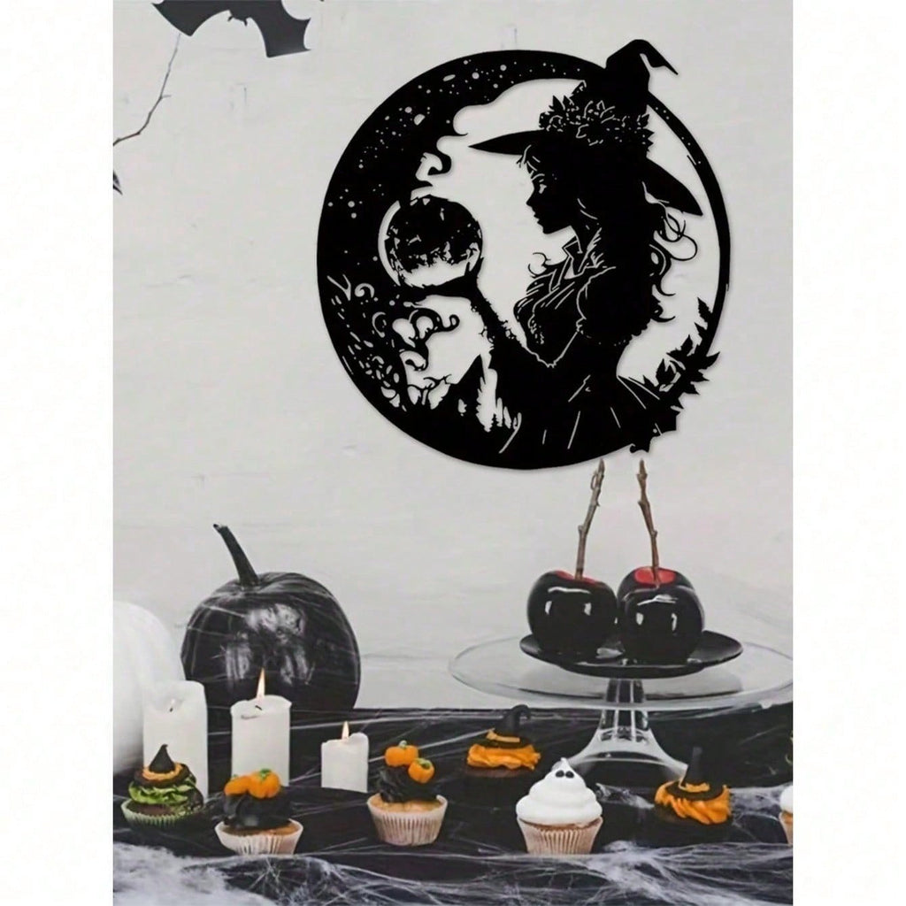 1 piece of exquisite metal witch wall decoration, boys and girls room, kindergarten, living room, baby room, bedroom decoration sticker mural