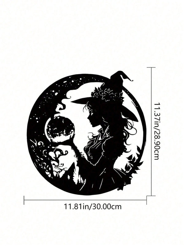 1 piece of exquisite metal witch wall decoration, boys and girls room, kindergarten, living room, baby room, bedroom decoration sticker mural