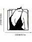 Elegant female silhouette metal wall decoration - modern home decoration, suitable for living rooms, bedrooms, and outdoor spaces, ideal for modern home decor, home decor, room decor, bedroom decor, bathroom decoration, waterproof