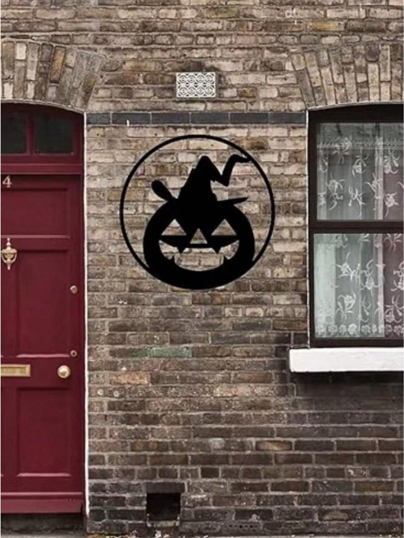 "Exquisite Bohemian Gothic Metal Skull Couple Wall Art – Handcrafted Indoor/Outdoor Decor for Home, Courtyard, Balcony & Garden"
