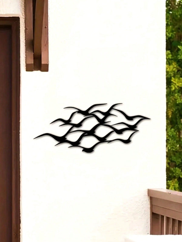 1 piece of metal craft pendant, bird window/compass peak metal wall decoration, artistic office iron decoration, home decoration, gothic room decoration