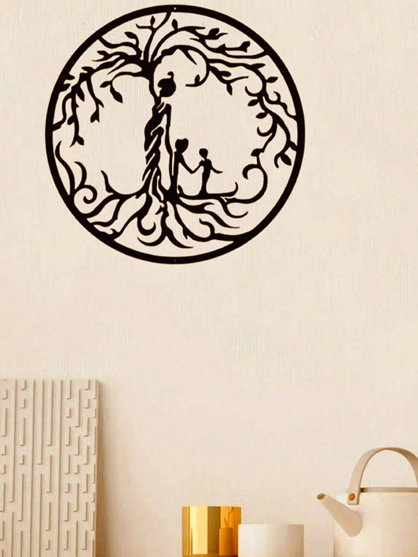 "1PC Tree of Life Wall Art: Elegant Metal Wall Decor for Home & Office, Spiritual Boho Iron Wall Hanging, Unique Handmade Room Decor for Living Room, Bedroom, Gift Idea"