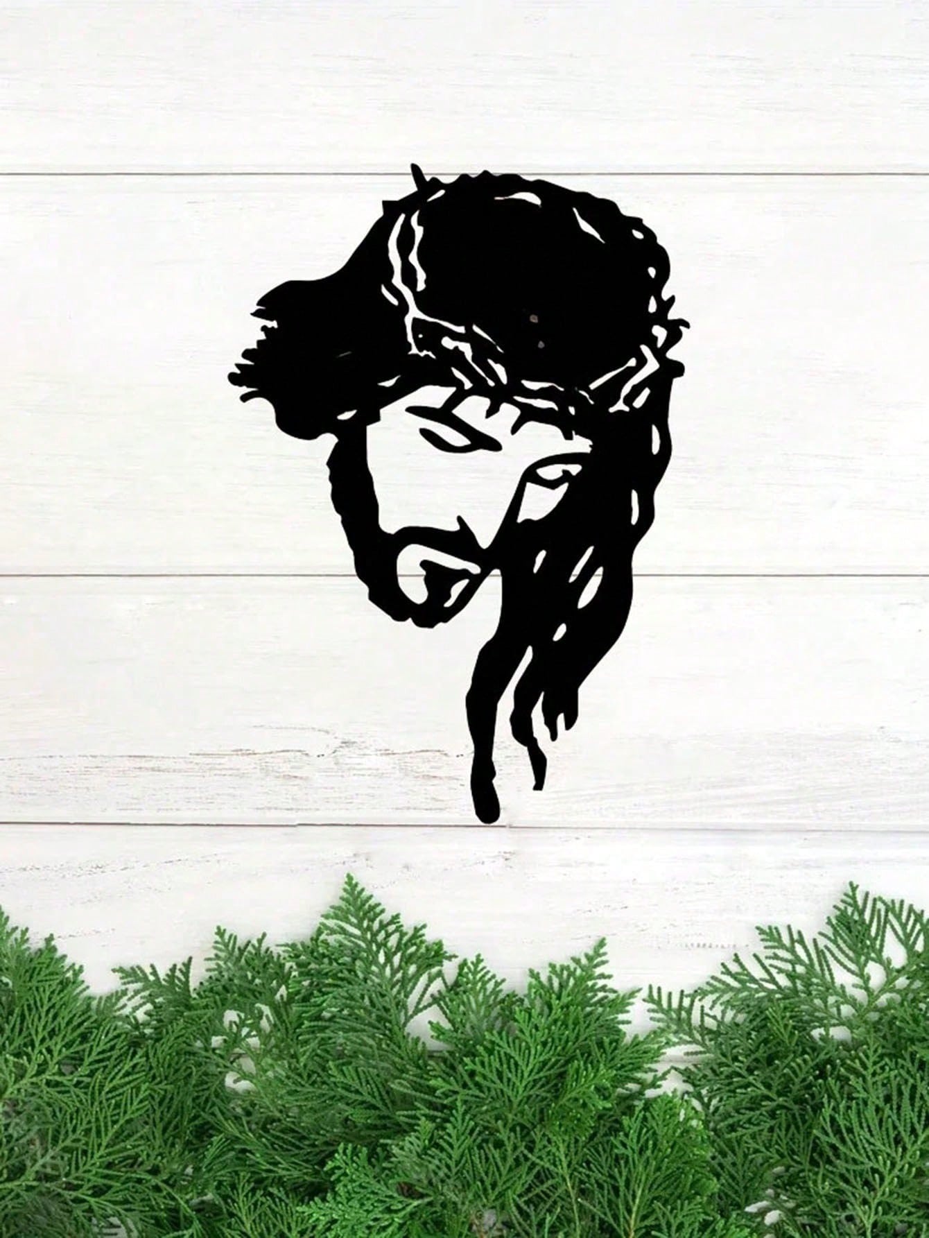 "Jesus Christ Metal Wall Art - Elegant Iron Silhouette Christian Decor for Home, Church & Easter | Inspirational Spiritual Gift for Believers, Religious Home Decor, Rustic Wall Hanging – Waterproof, Rust-Proof, Durable – Perfect for Bedroom, Living Room,