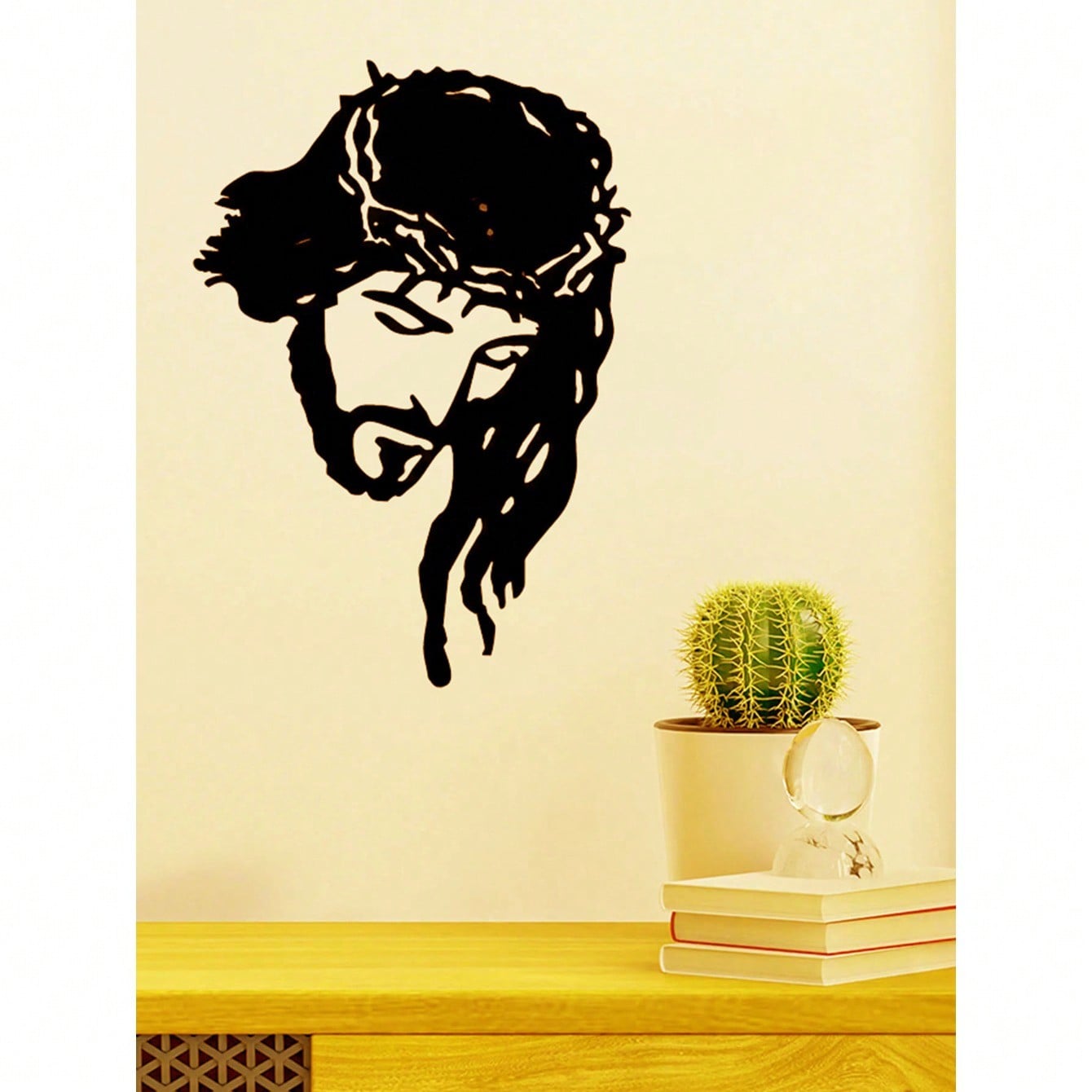 "Jesus Christ Metal Wall Art - Elegant Iron Silhouette Christian Decor for Home, Church & Easter | Inspirational Spiritual Gift for Believers, Religious Home Decor, Rustic Wall Hanging – Waterproof, Rust-Proof, Durable – Perfect for Bedroom, Living Room,