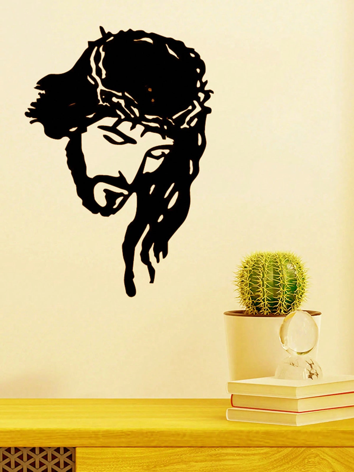 "Jesus Christ Metal Wall Art - Elegant Iron Silhouette Christian Decor for Home, Church & Easter | Inspirational Spiritual Gift for Believers, Religious Home Decor, Rustic Wall Hanging – Waterproof, Rust-Proof, Durable – Perfect for Bedroom, Living Room,