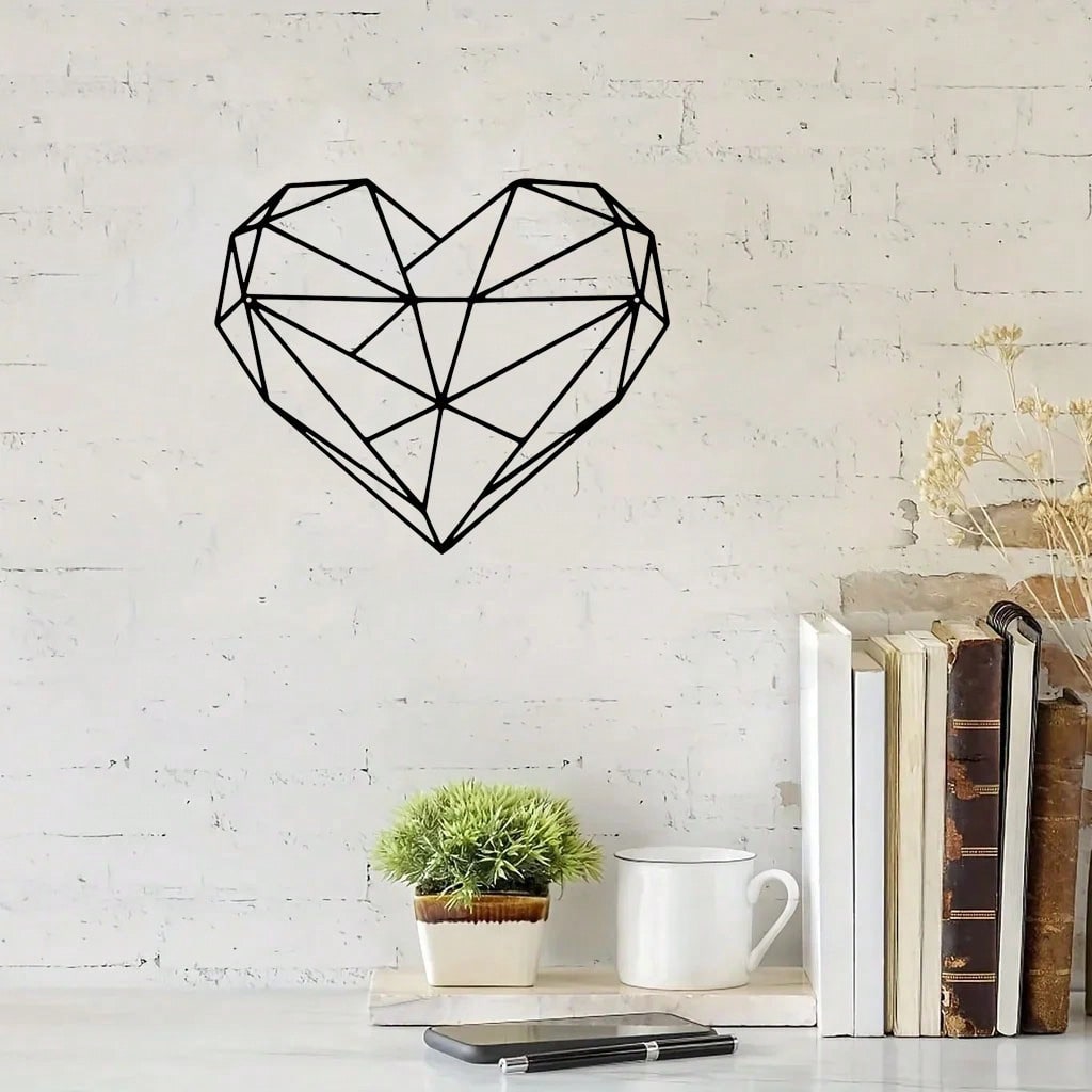"Large Abstract Metal Wall Art – Modern Geometric Wall Hanging Decor for Indoor, Outdoor & Office – Handcrafted Contemporary Metal Sculpture, Unique Home & Office Décor"