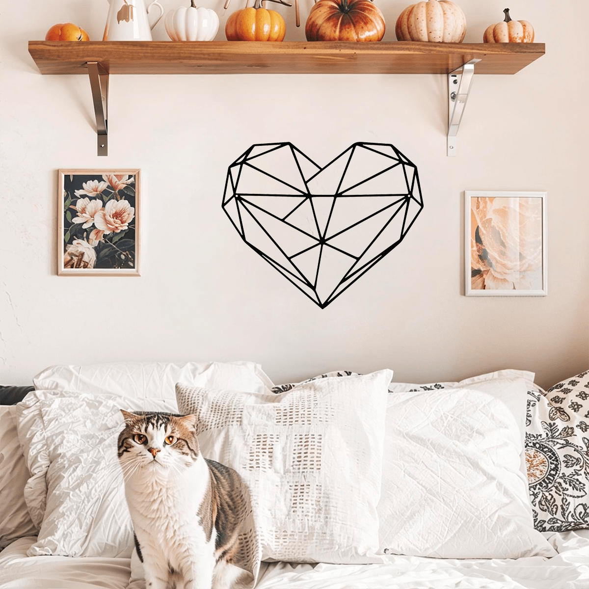 "Large Abstract Metal Wall Art – Modern Geometric Wall Hanging Decor for Indoor, Outdoor & Office – Handcrafted Contemporary Metal Sculpture, Unique Home & Office Décor"