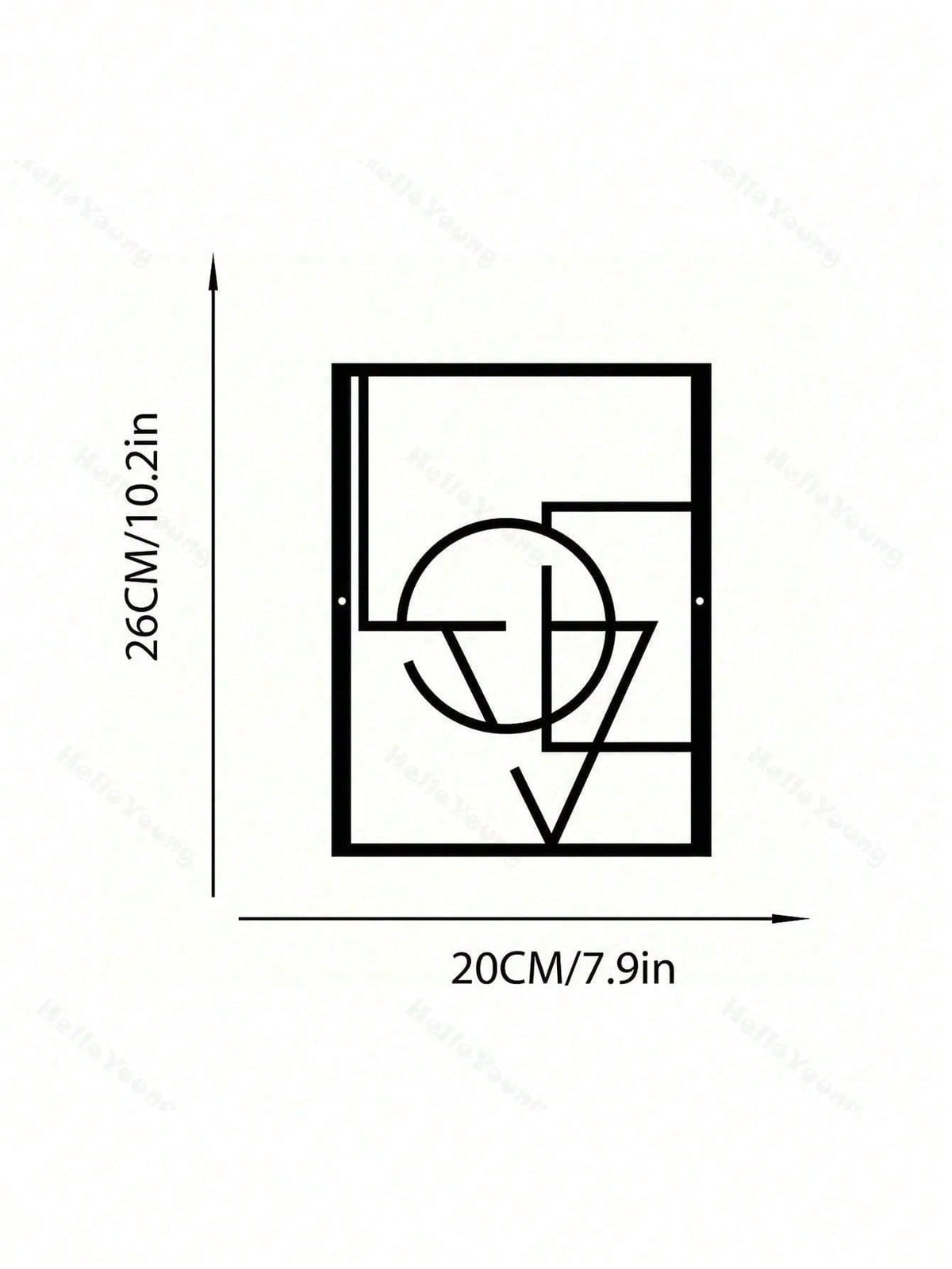 "Large Abstract Metal Wall Art – Modern Geometric Wall Hanging Decor for Indoor, Outdoor & Office – Handcrafted Contemporary Metal Sculpture, Unique Home & Office Décor"