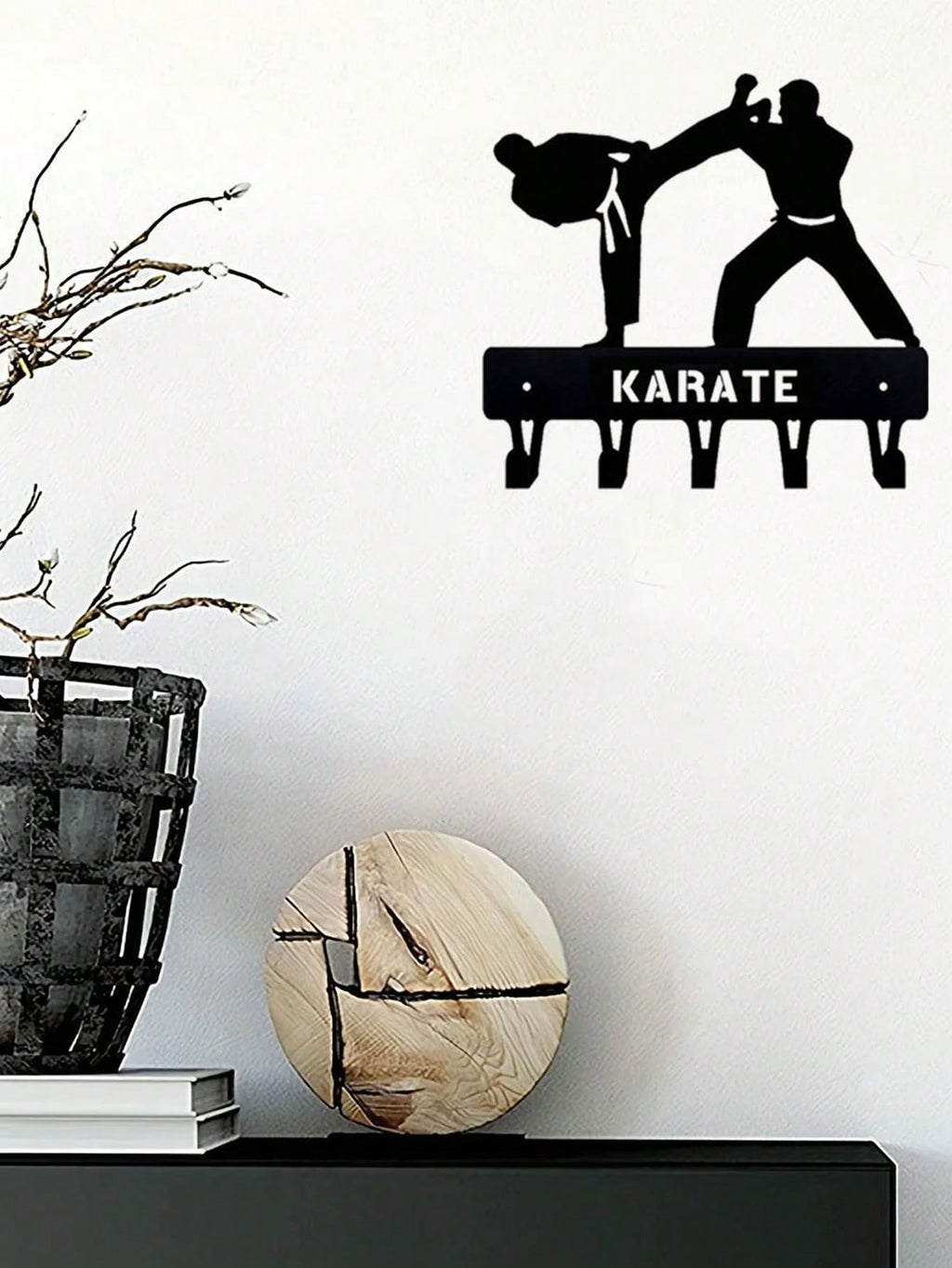 "1 Gothic Black Metal Wall Hook - Vintage Industrial Home Decor for Hanging Coats, Hats, Keys, Umbrellas and Bags - Heavy Duty Wall Hook for Entrance, Hallway, Bedroom