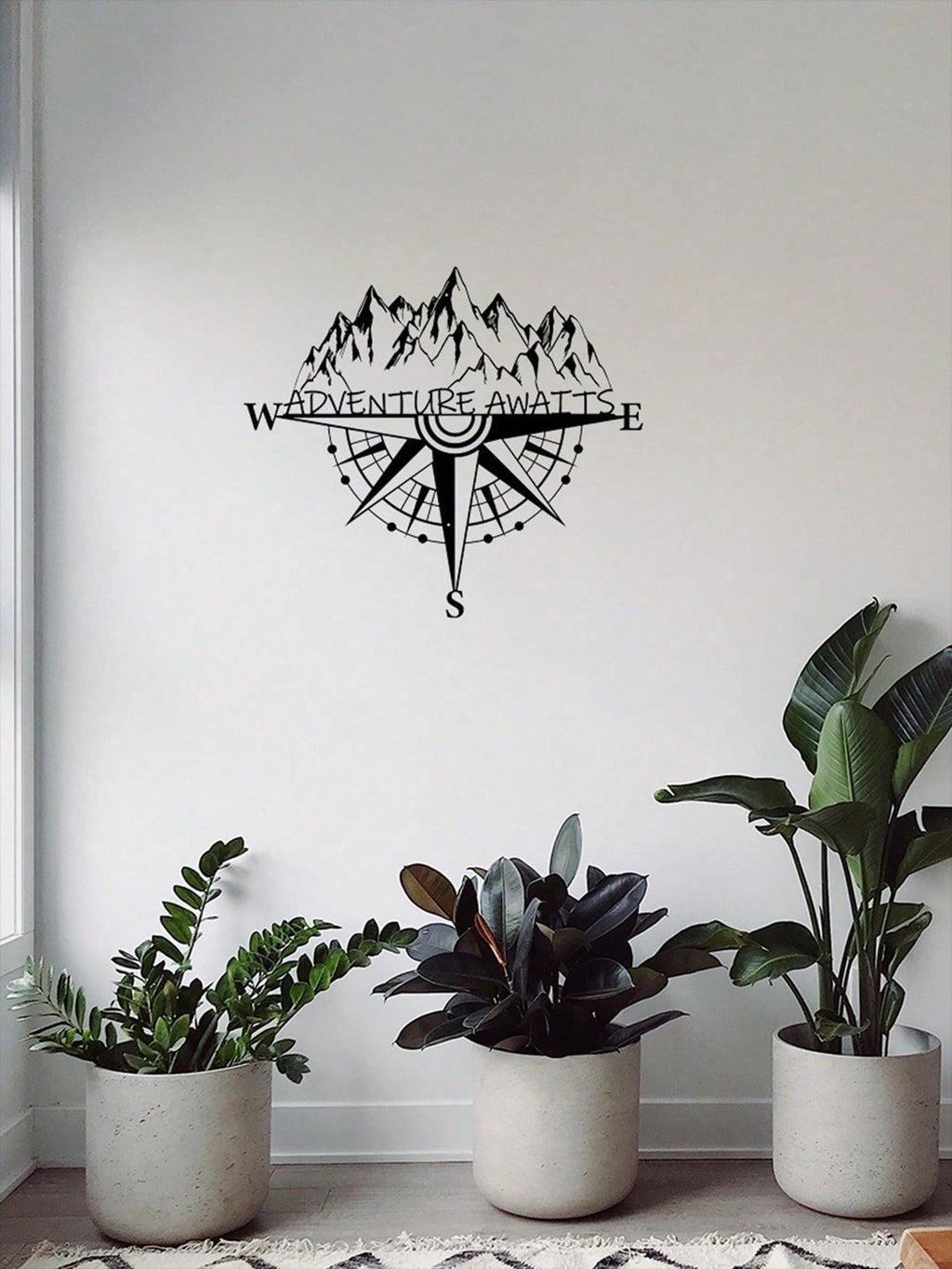 Vintage Compass Metal Wall Hanging Decoration - Inspired Home Decor for Studies, Cafés, or Libraries | Vintage nautical decorations, directional signs, adventure-themed metal crafts, unique wall-mounted decorations