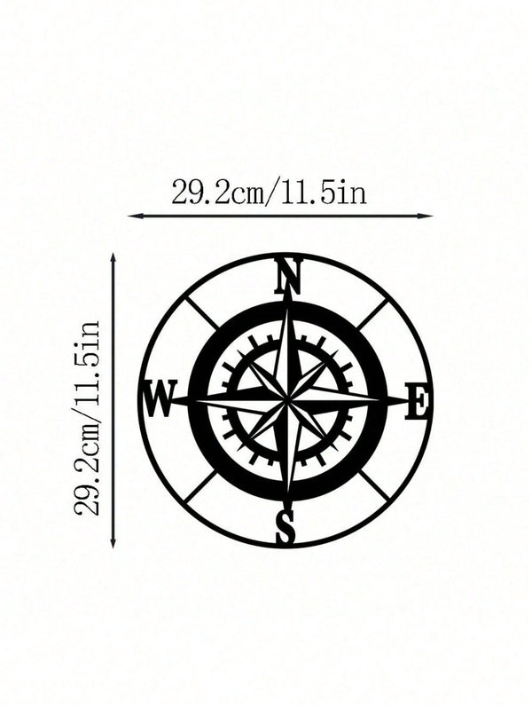 Vintage Compass Metal Wall Hanging Decoration - Inspired Home Decor for Studies, Cafés, or Libraries | Vintage nautical decorations, directional signs, adventure-themed metal crafts, unique wall-mounted decorations