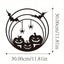 1 piece Halloween horror metal wall decoration - Vintage pumpkin, bat and witch castle design, can be used for door/wall decoration, wrought iron listing, suitable for Gothic parties. Also suitable for modern home decoration.