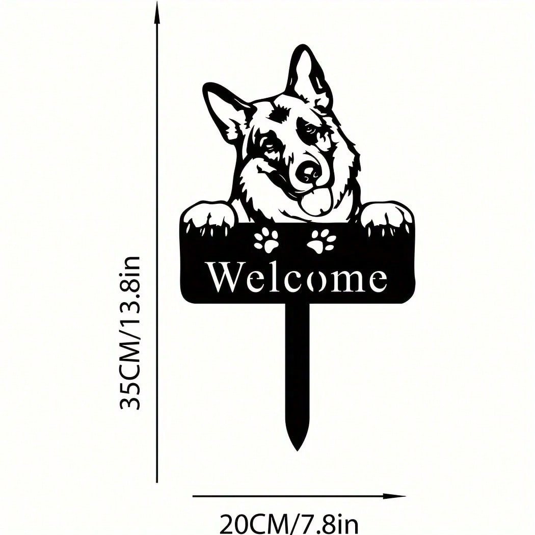 1pc Personalized Metal Pet Dog Memorial Stake – Custom Garden Marker, Yard Tribute for Beloved Dogs, Durable Outdoor Remembrance Sign.Suitable for garden、jardin、garten，garden decor，holiday essentials，geburtstag deko，century old baking paint process, high- Secondary image